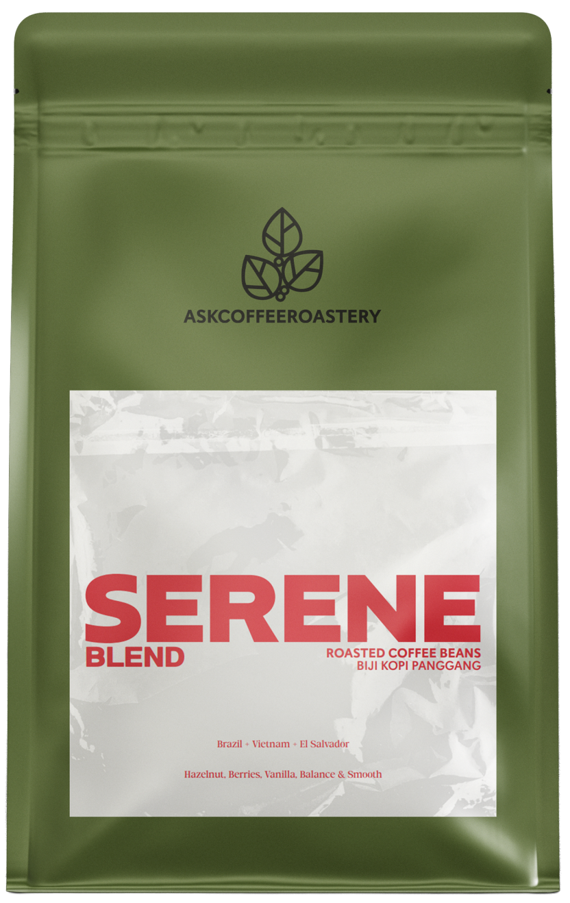 ASK Coffee Roastery - Biji Kopi Blend / Serene Coffee Beans 100gm